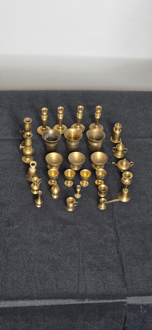 Lot of 29 Brass Miniatures